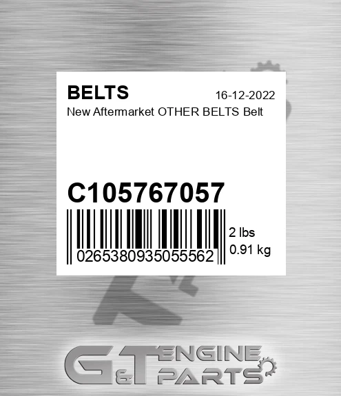 C105767057 New Aftermarket OTHER BELTS Belt