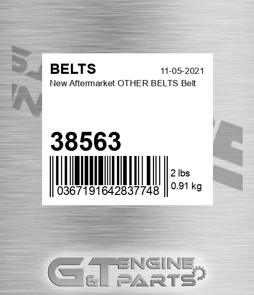38563 New Aftermarket OTHER BELTS Belt