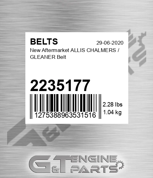 2235177 New Aftermarket ALLIS CHALMERS / GLEANER Belt