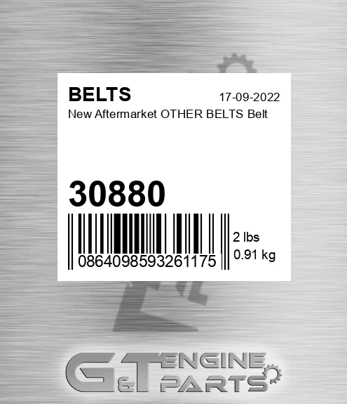30880 New Aftermarket OTHER BELTS Belt