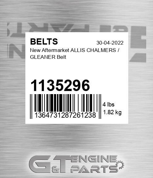 1135296 New Aftermarket ALLIS CHALMERS / GLEANER Belt