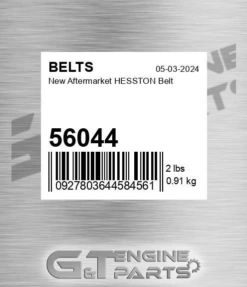 56044 New Aftermarket HESSTON Belt