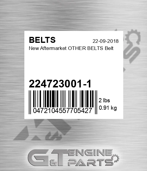 224723001-1 New Aftermarket OTHER BELTS Belt