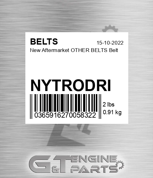 NYTRODRI New Aftermarket OTHER BELTS Belt