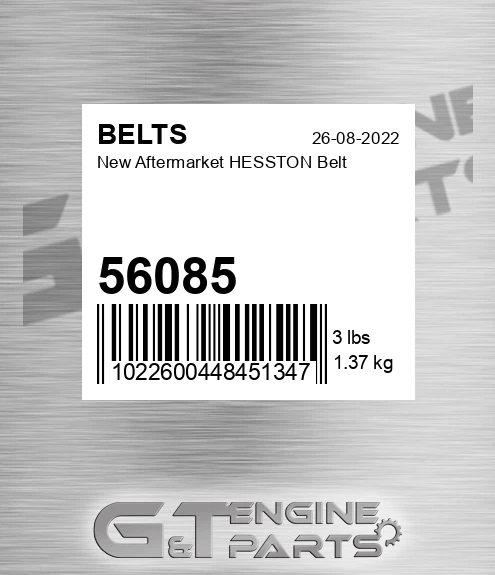 56085 New Aftermarket HESSTON Belt