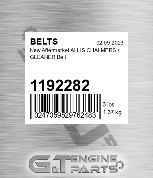 1192282 New Aftermarket ALLIS CHALMERS / GLEANER Belt