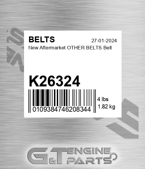 K26324 New Aftermarket OTHER BELTS Belt