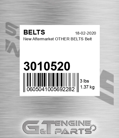 3010520 New Aftermarket OTHER BELTS Belt