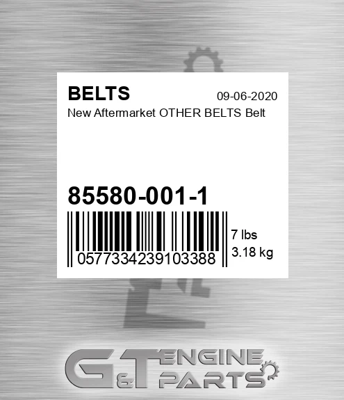 85580-001-1 New Aftermarket OTHER BELTS Belt
