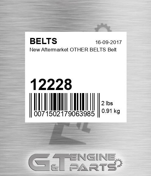 12228 New Aftermarket OTHER BELTS Belt