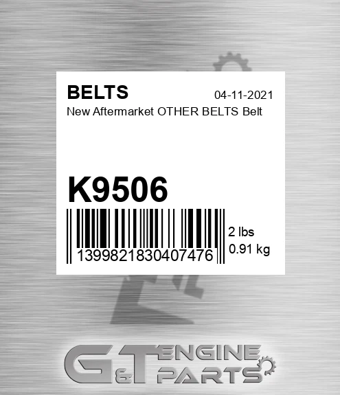 K9506 New Aftermarket OTHER BELTS Belt