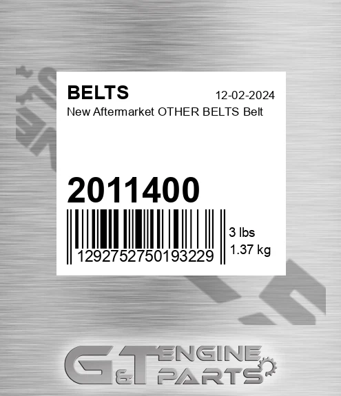 2011400 New Aftermarket OTHER BELTS Belt