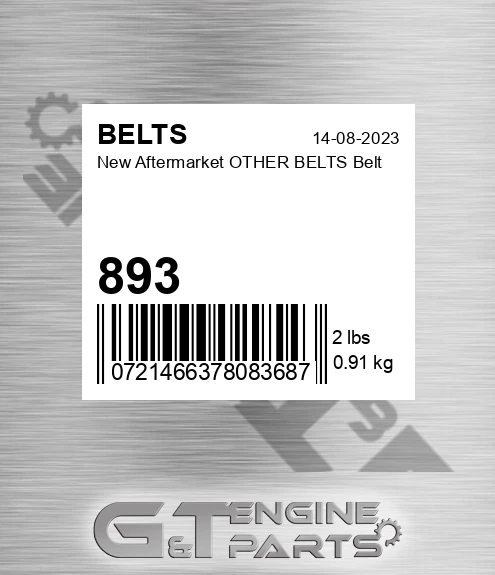 893 New Aftermarket OTHER BELTS Belt