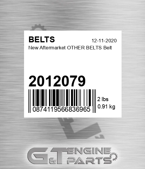 2012079 New Aftermarket OTHER BELTS Belt
