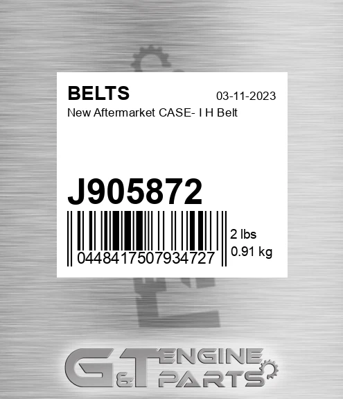 J905872 New Aftermarket CASE- I H Belt