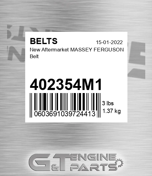 402354M1 New Aftermarket MASSEY FERGUSON Belt