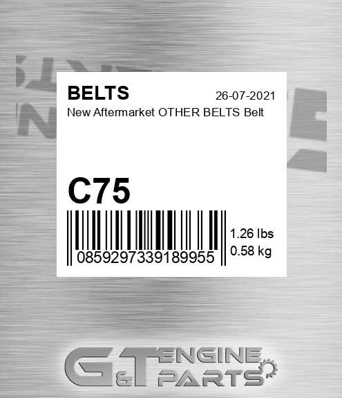 C75 New Aftermarket OTHER BELTS Belt