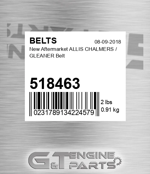 518463 New Aftermarket ALLIS CHALMERS / GLEANER Belt