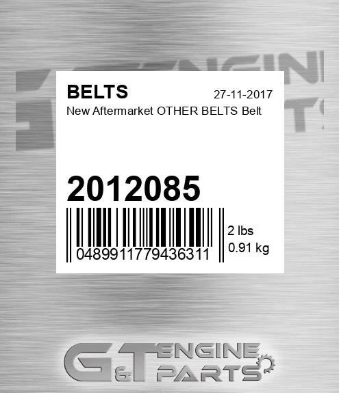 2012085 New Aftermarket OTHER BELTS Belt