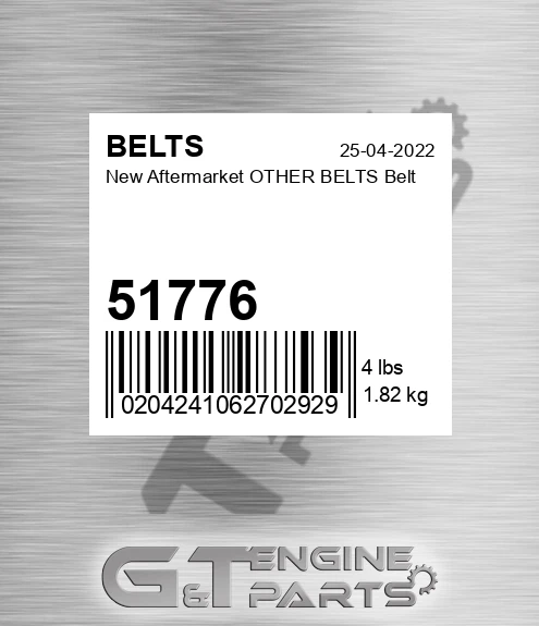 51776 New Aftermarket OTHER BELTS Belt