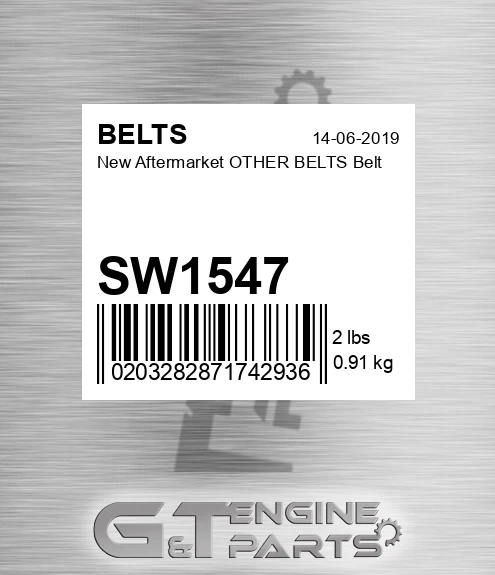 SW1547 New Aftermarket OTHER BELTS Belt