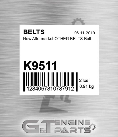 K9511 New Aftermarket OTHER BELTS Belt
