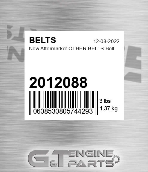 2012088 New Aftermarket OTHER BELTS Belt