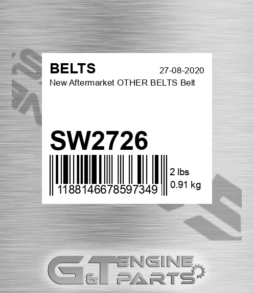 SW2726 New Aftermarket OTHER BELTS Belt