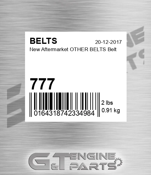 777 New Aftermarket OTHER BELTS Belt