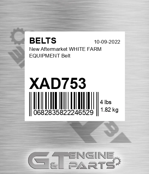 XAD753 New Aftermarket WHITE FARM EQUIPMENT Belt