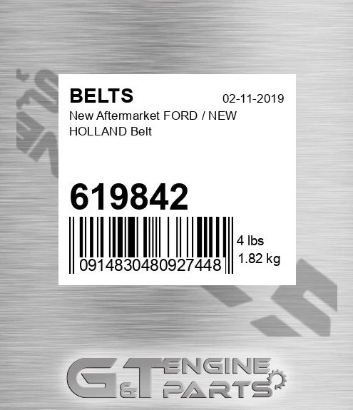 619842 New Aftermarket FORD / NEW HOLLAND Belt