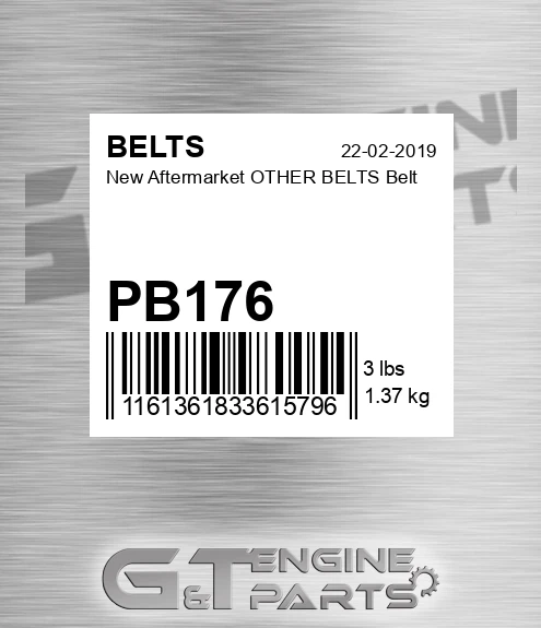 PB176 New Aftermarket OTHER BELTS Belt