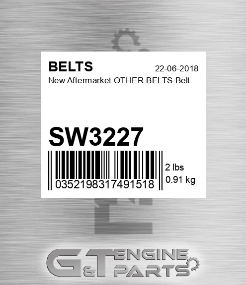 SW3227 New Aftermarket OTHER BELTS Belt