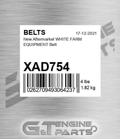 XAD754 New Aftermarket WHITE FARM EQUIPMENT Belt