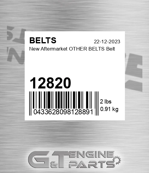 12820 New Aftermarket OTHER BELTS Belt