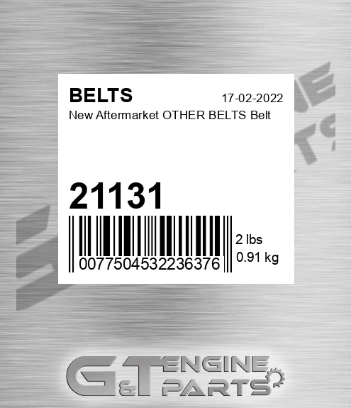 21131 New Aftermarket OTHER BELTS Belt