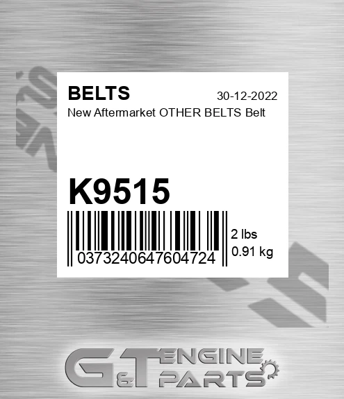 K9515 New Aftermarket OTHER BELTS Belt