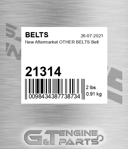 21314 New Aftermarket OTHER BELTS Belt