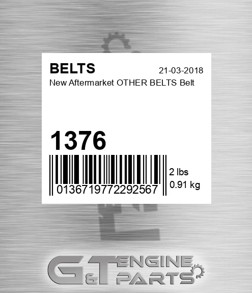 1376 New Aftermarket OTHER BELTS Belt
