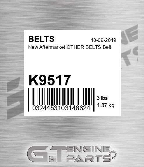 K9517 New Aftermarket OTHER BELTS Belt