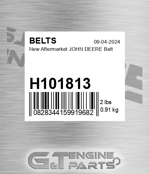 H101813 New Aftermarket JOHN DEERE Belt