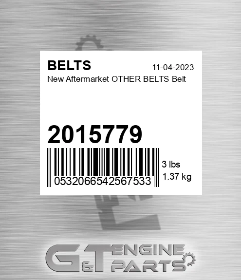 2015779 New Aftermarket OTHER BELTS Belt