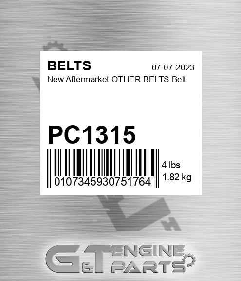 PC1315 New Aftermarket OTHER BELTS Belt