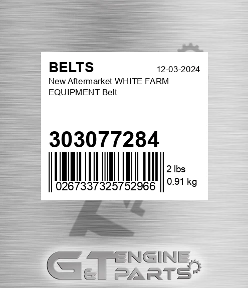 303077284 New Aftermarket WHITE FARM EQUIPMENT Belt