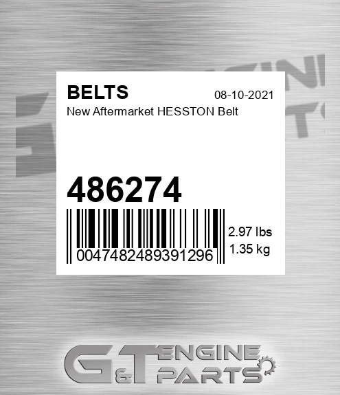 486274 New Aftermarket HESSTON Belt