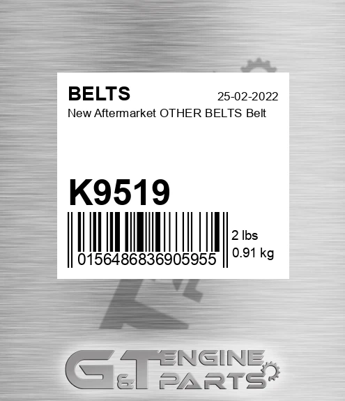 K9519 New Aftermarket OTHER BELTS Belt
