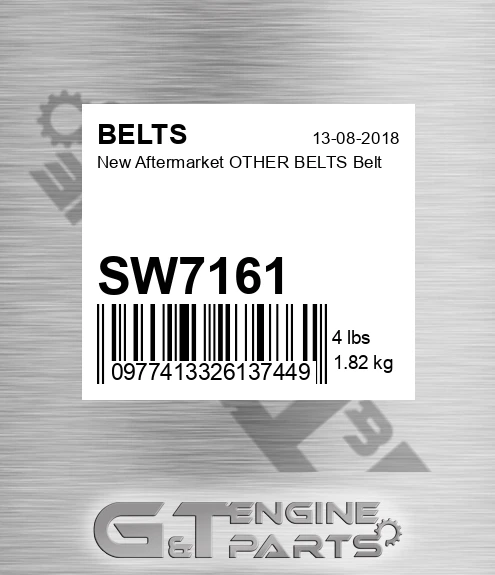 SW7161 New Aftermarket OTHER BELTS Belt