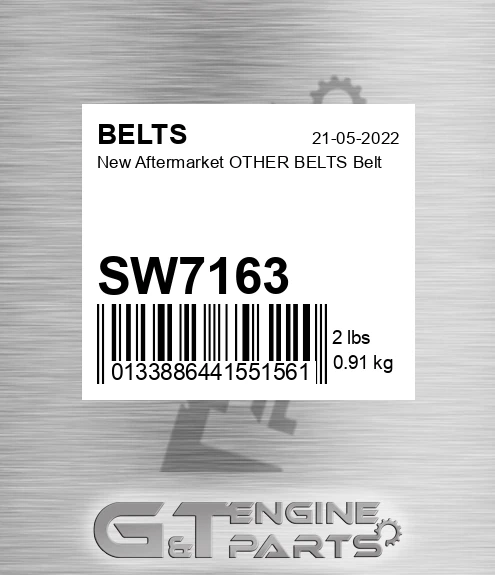 SW7163 New Aftermarket OTHER BELTS Belt
