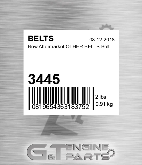 3445 New Aftermarket OTHER BELTS Belt