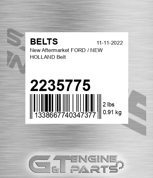 2235775 New Aftermarket FORD / NEW HOLLAND Belt